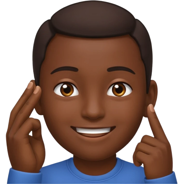 👂🏾🤏🏾 combined smiling  emoji