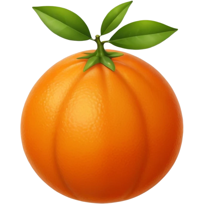 i want a happy orange fruit. emoji