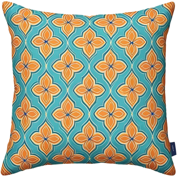 Cozy Moroccan throw pillow emoji