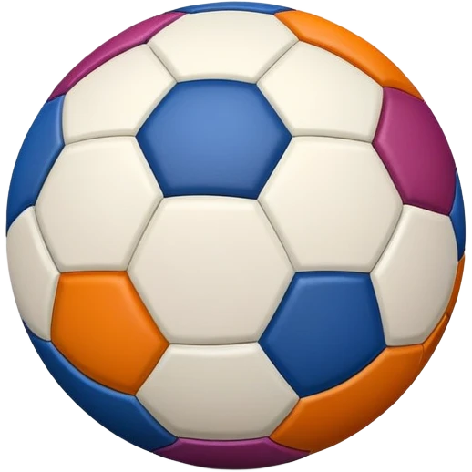 colorfull foot ball emoji