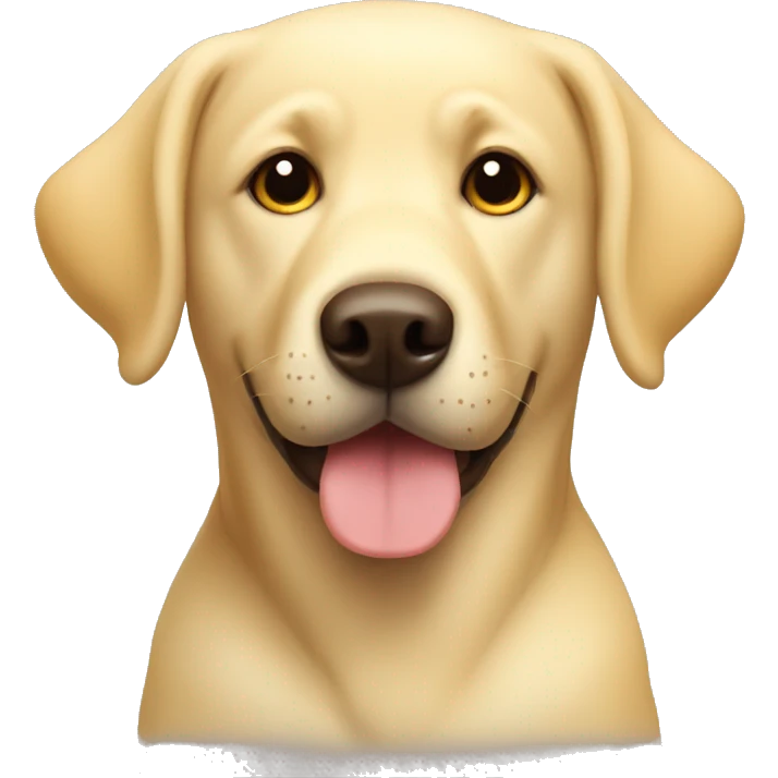 cute yellow lab  emoji