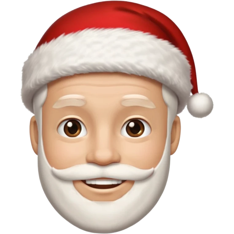man with santa cap no beard clean shaved  emoji