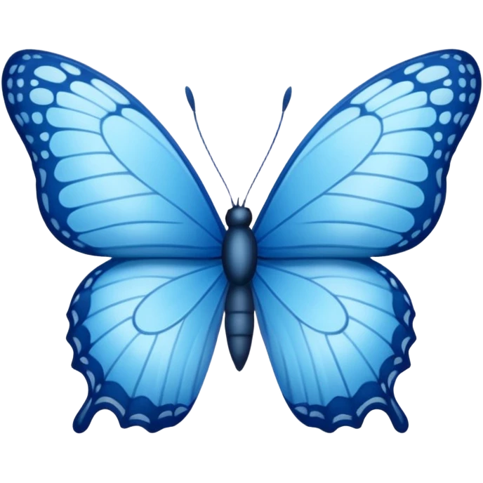 blue butterfly emoji
