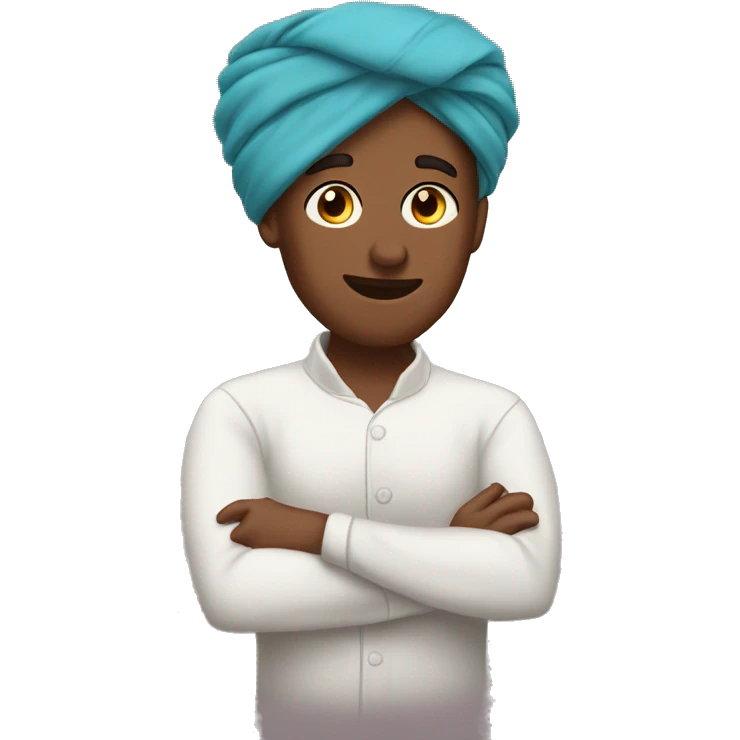 A girlfriend fair boyfriend with turban tight hug emoji