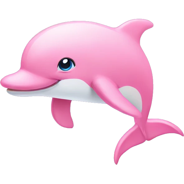 Pink dolphin with wings  emoji