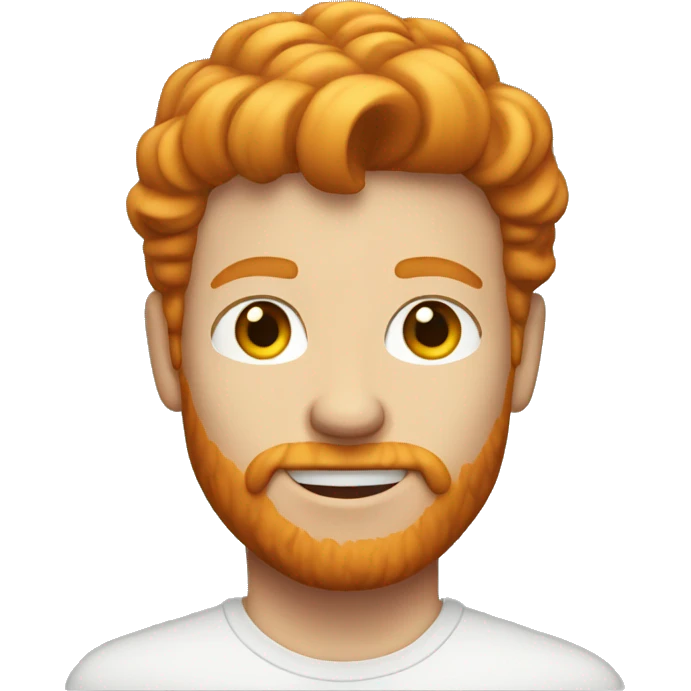 ginger guy with mullet hairstyle emoji
