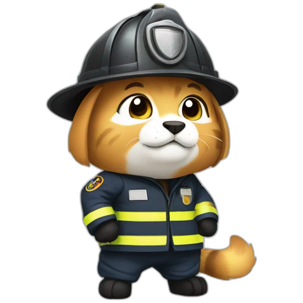 gato bombero emoji
