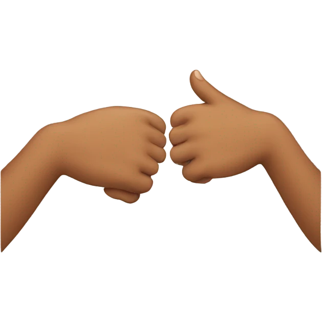 two hands greeting each other  emoji