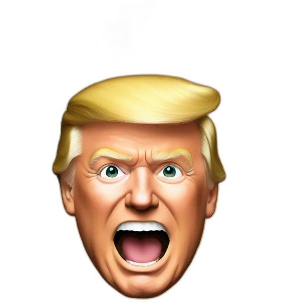 Trump on fire emoji