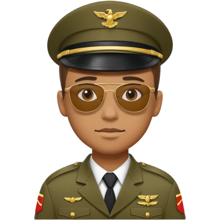 soldier with sunglasses emoji
