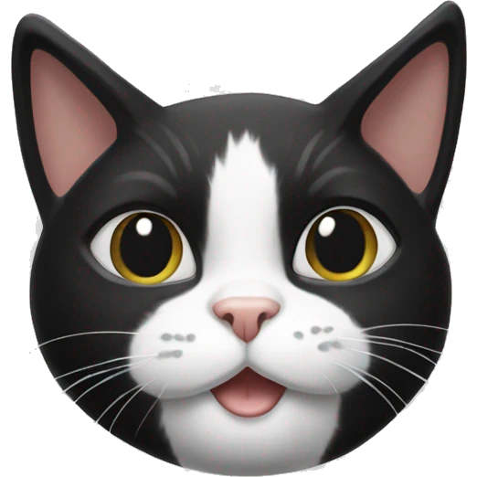 Tuxedo cat stinky emoji