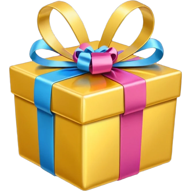 Golden heart with gifts emoji