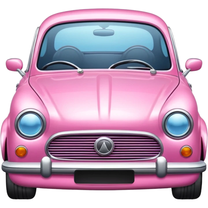 pink car emoji