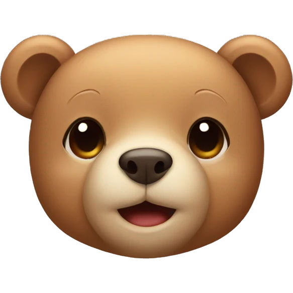 Cute teddy bear emoji