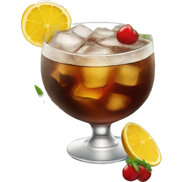 Rum cola cocktail  emoji