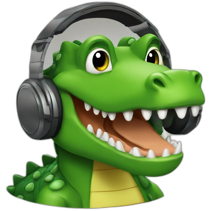 Dj crocodile emoji