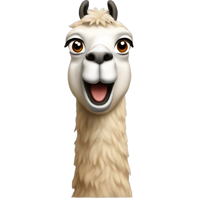surprised lama emoji
