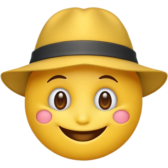 Şapkalı emoji emoji