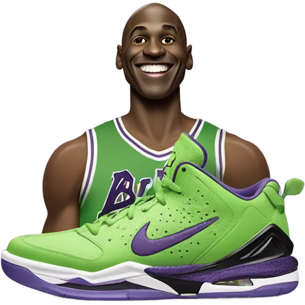 Michel Jordan with  Kobe 6 grinches on emoji