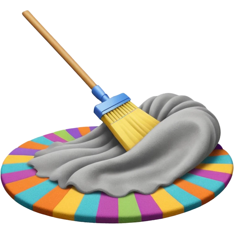 sweeping stuff under the carpet emoji