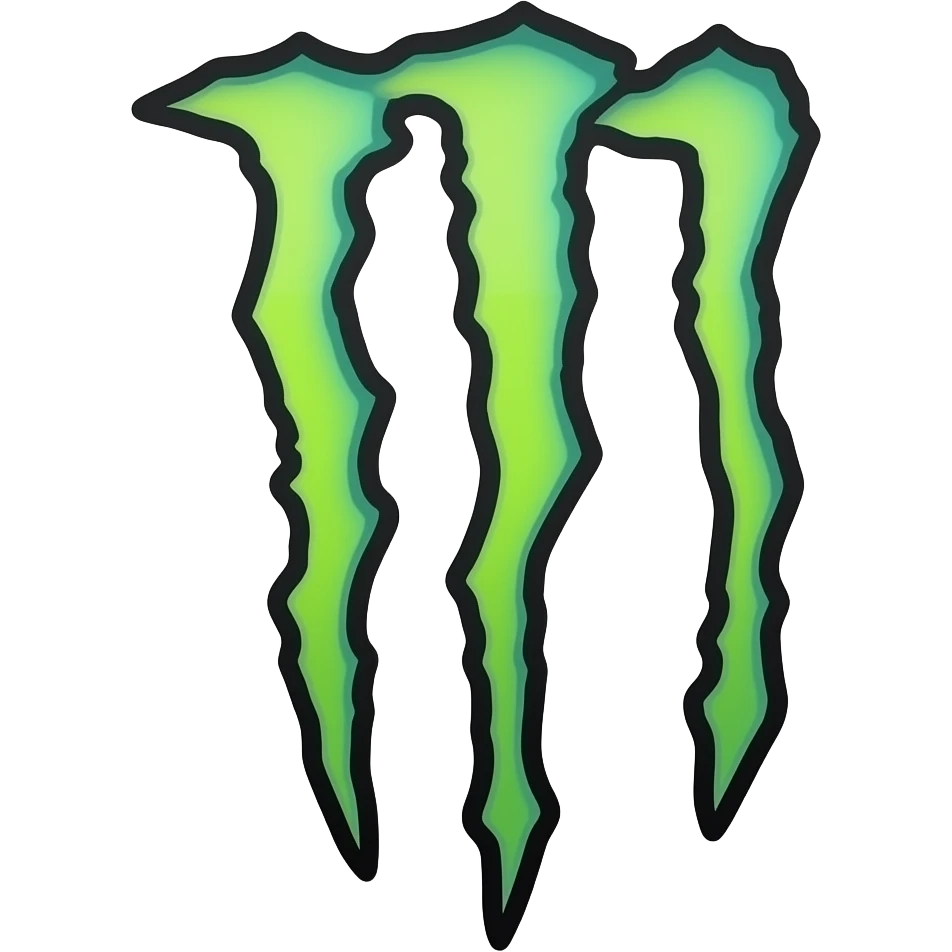 Monster energy logo transparent white emoji