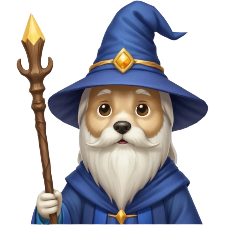 Dog wizard emoji
