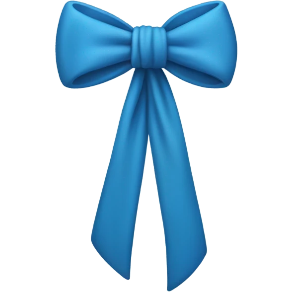 blue Bow knot emoji