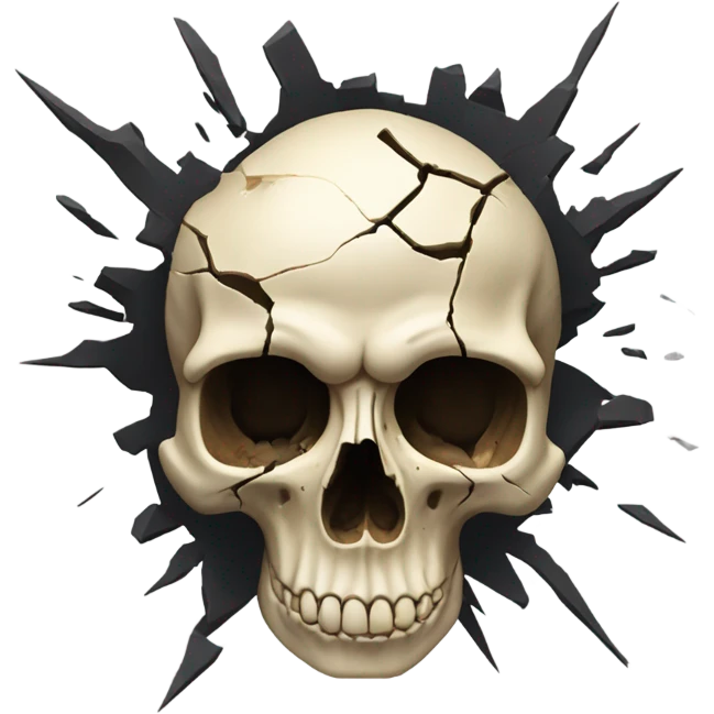Skull exploding  emoji
