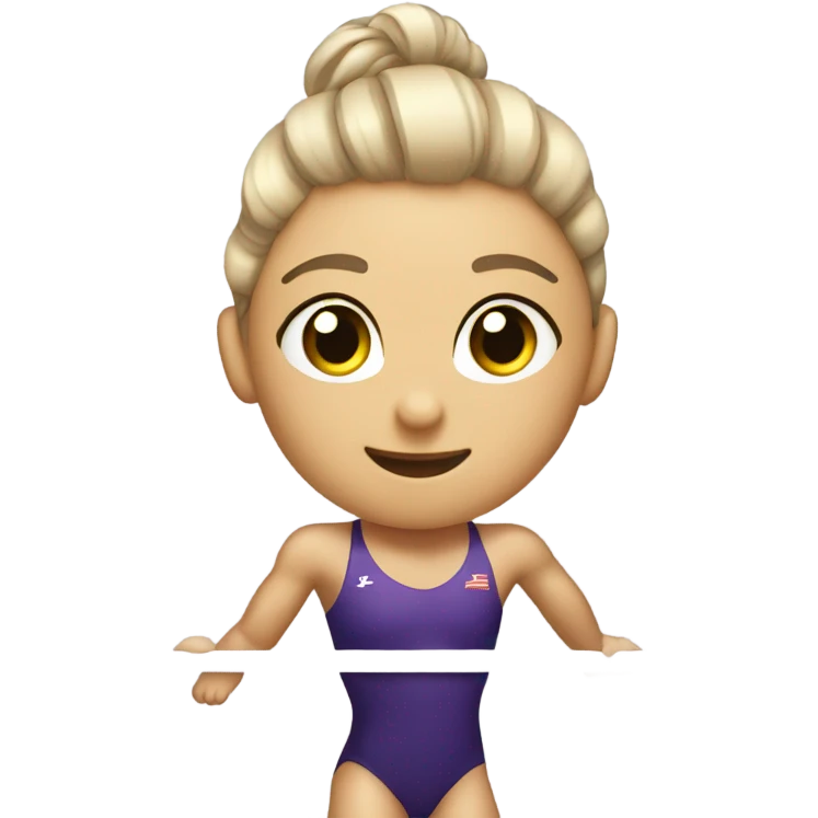 Gymnast on uneven bars emoji