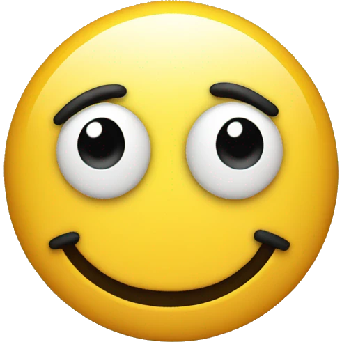 smiley looking sideways emoji