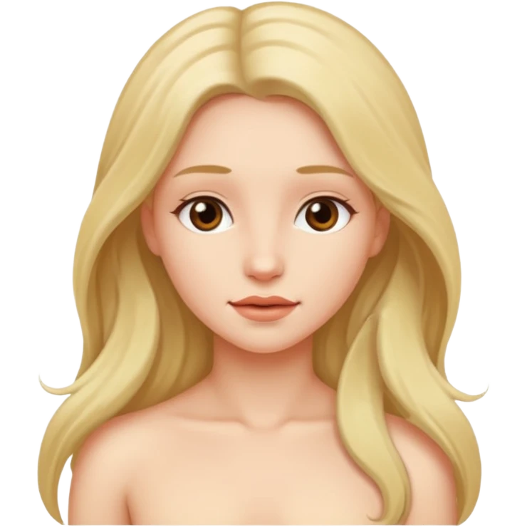 Nackte Frau vagina emoji