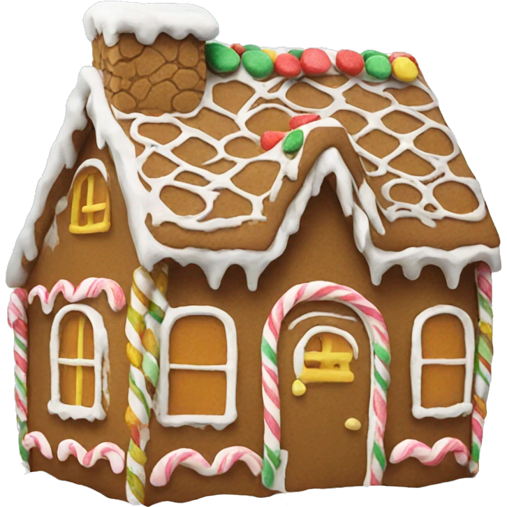 Gingerbread house emoji