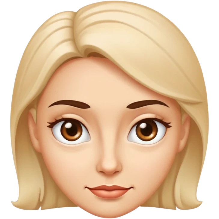 arrogant female face with eye bags and a smirk emoji