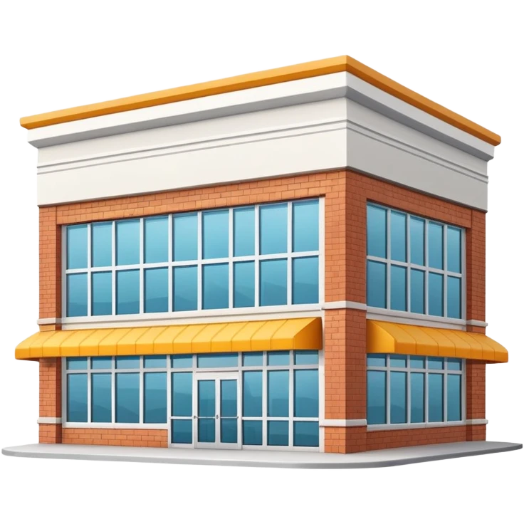 large grocery supermarket building exterior emoji
