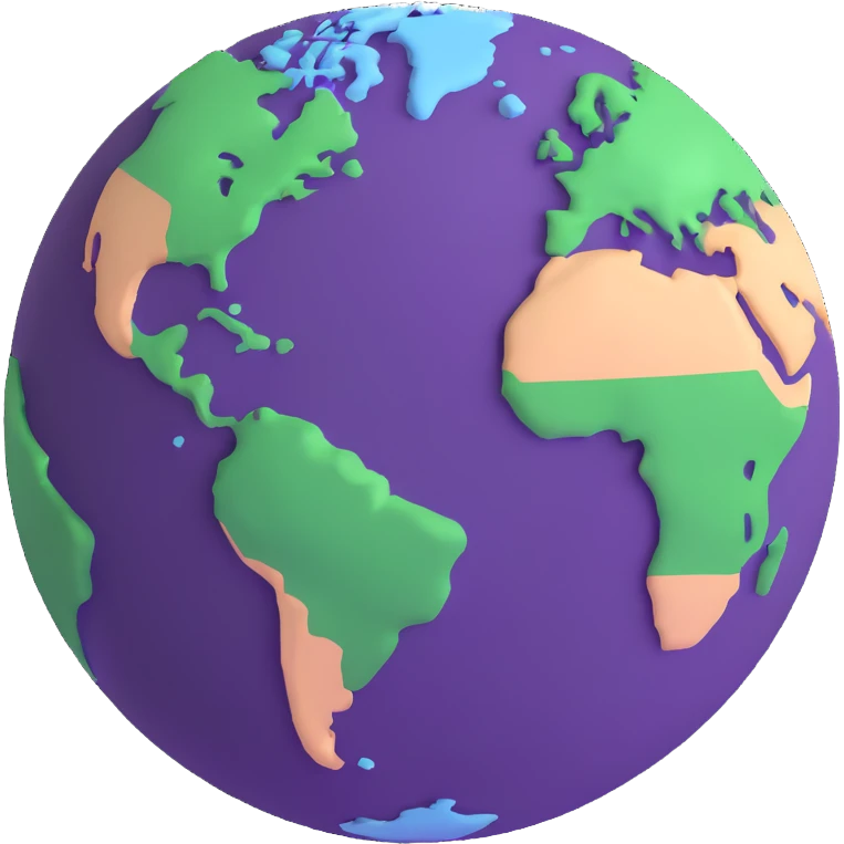 Earth from space, blue and green  emoji
