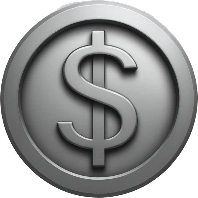 Steel dollar sign  emoji