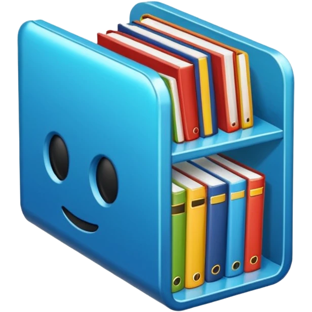 ganchito de libreria aesthetic de colores emoji