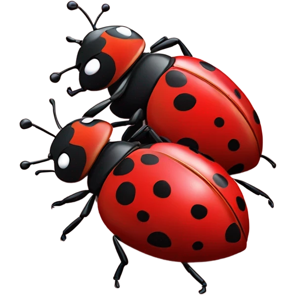 lady bug love emoji