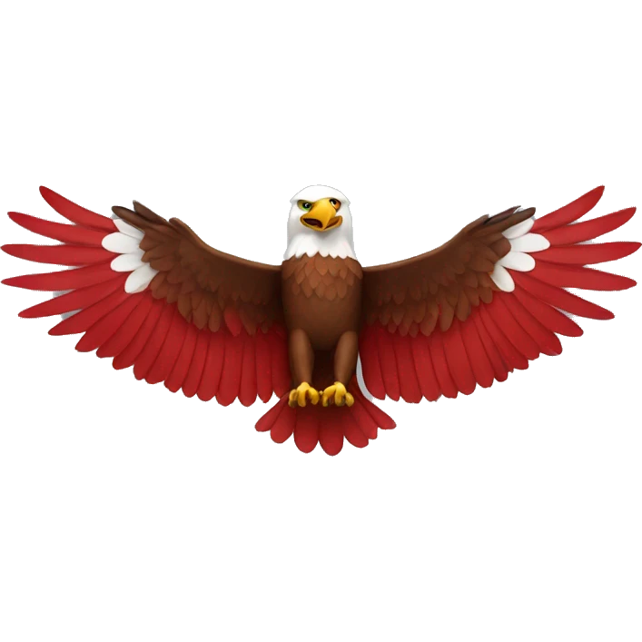 Red Eagle with spread wings emoji