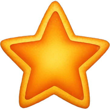 Orange star emoji