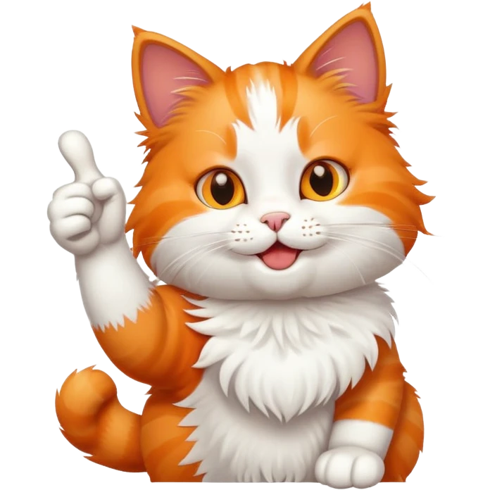 Cat thumbs up emoji