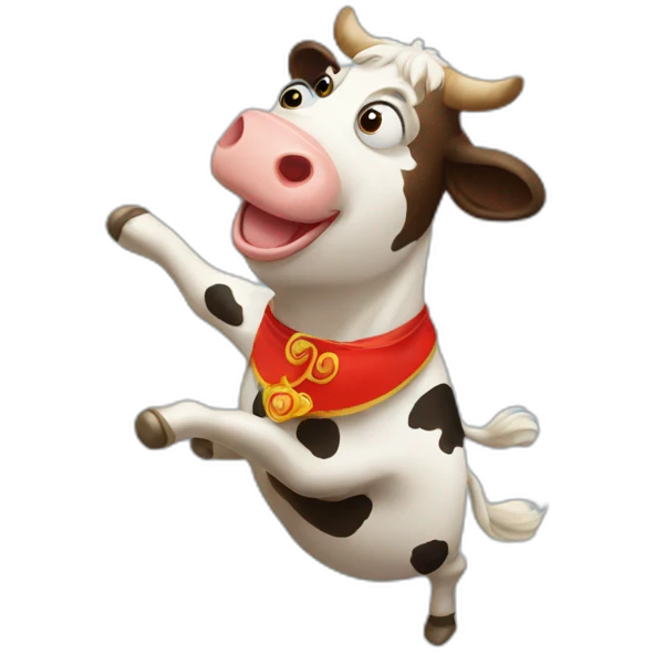 Russian Dancing cow emoji