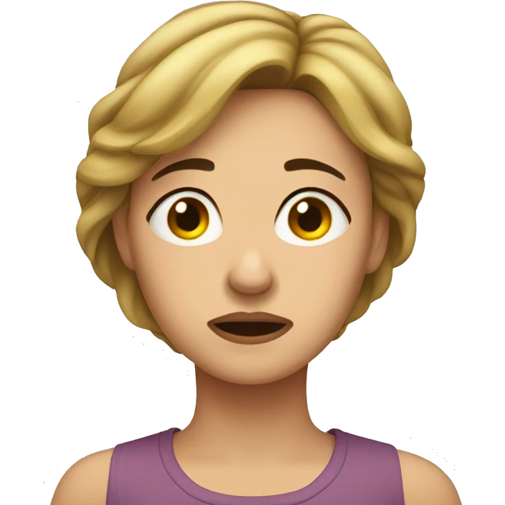 Tired woman emoji