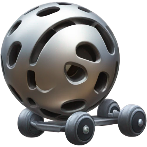 Metal Kirby ball with wheels emoji