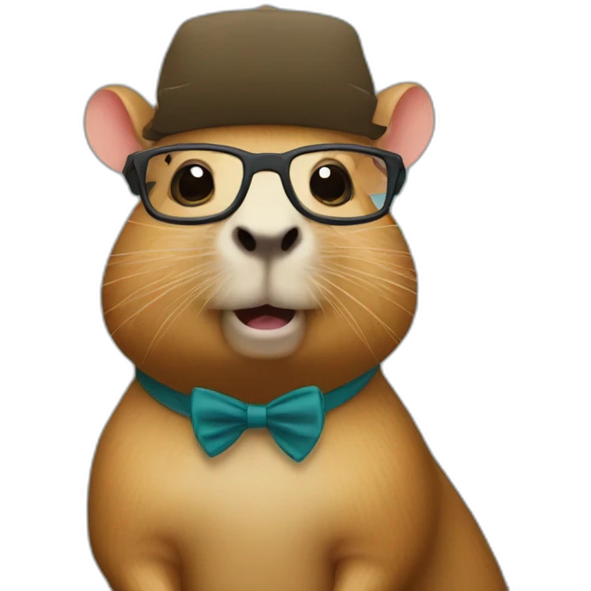 capybara nerd emoji
