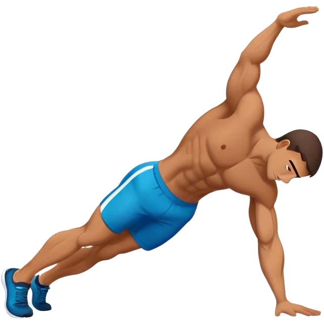man plank exercise emoji