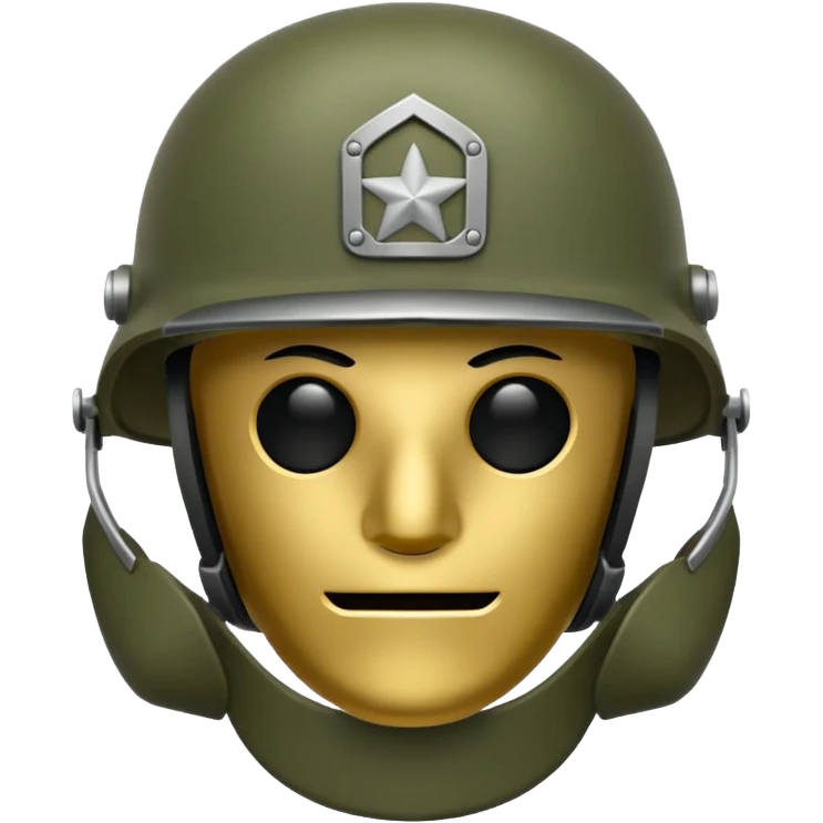 military simple helmet emoji
