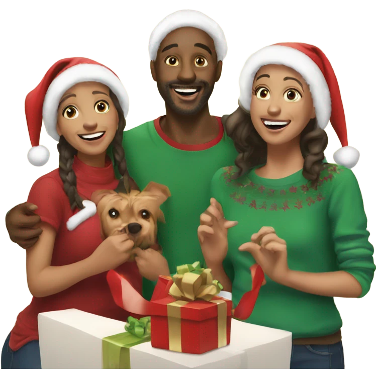 christmas joy with friends emoji