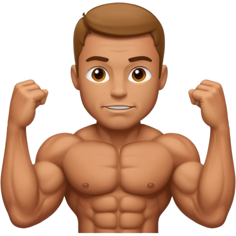 Muscle man with huge penis emoji