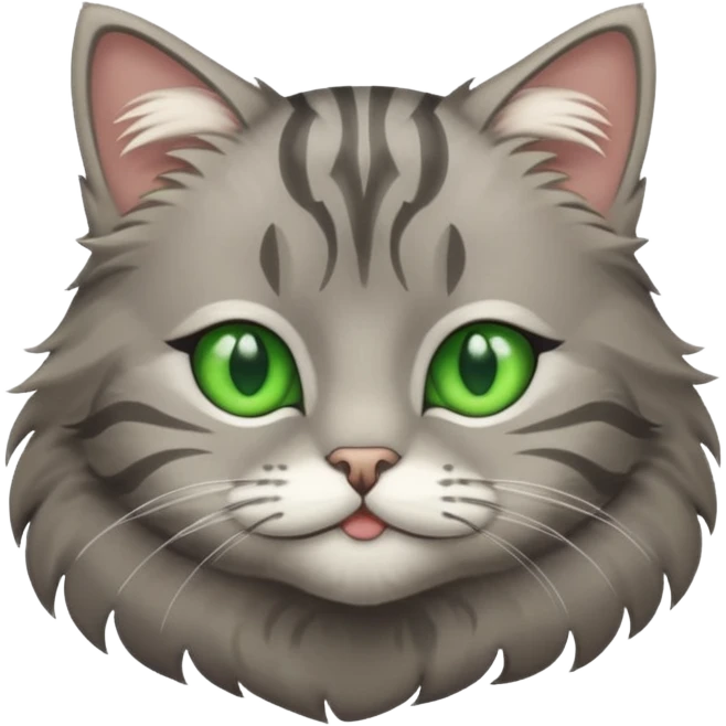 Tabby grey cat emoji